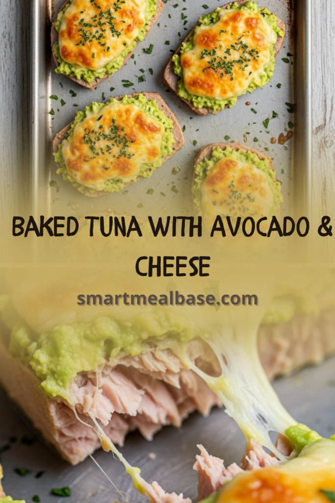 10-Minute Baked Tuna with Avocado & Cheese – Low Carb & Keto