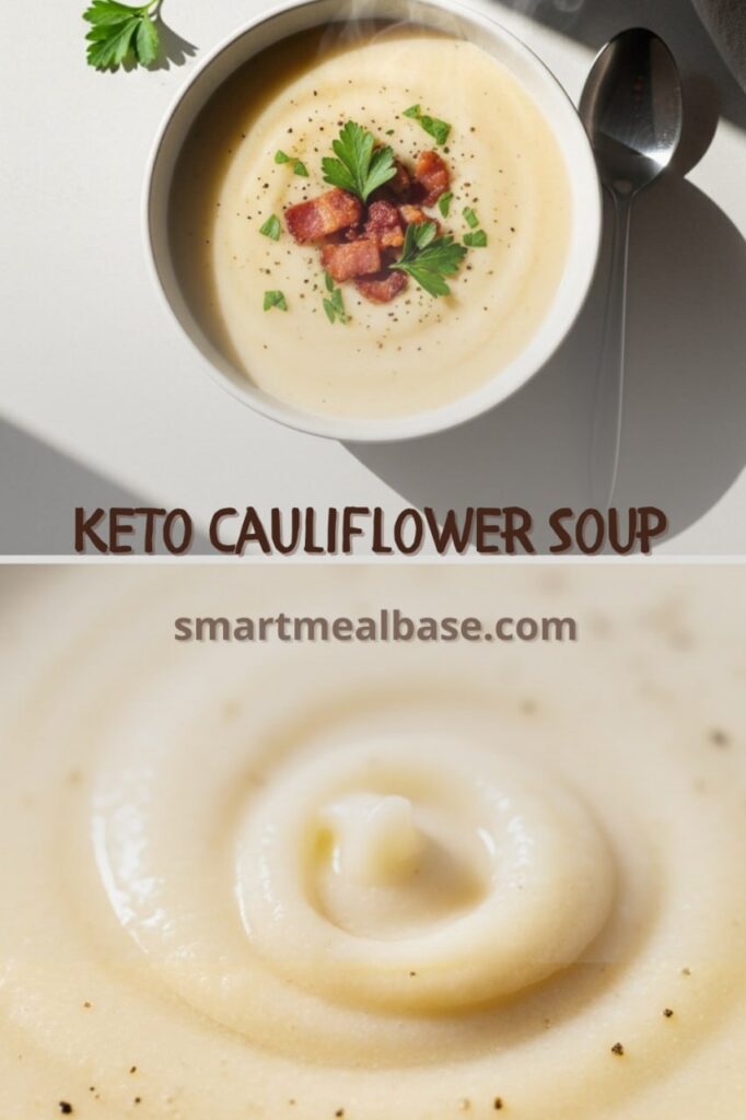 Keto Cauliflower Soup – Easy 30-Minute Creamy Low-Carb Soup
