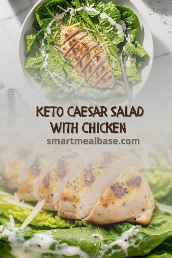 Keto Caesar Salad with Chicken – Easy 25 Minute Low-Carb Salad